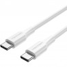 CABLE USB 2.0 M/M TIPO C 2METROS 60W 3A AZUL